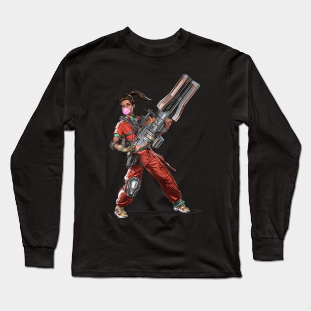 Apex Legends Rampart Long Sleeve T-Shirt by Paul Draw